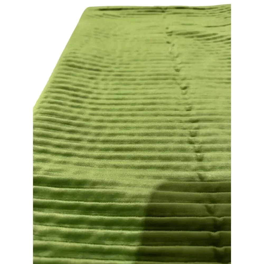 Lillian August Home Ribbed Velvet 15x22 Two Pillow Covers Set| Olive Green